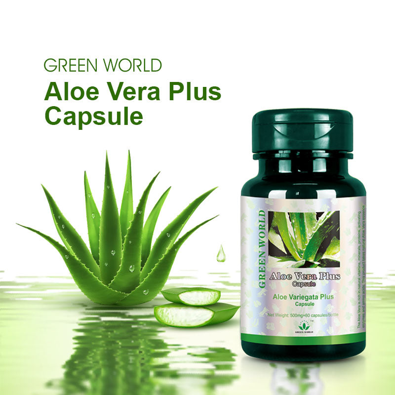 Aloe Vera Plus Capsule: Anti-Inflammatory and Bowel Support - Green World herbal health  Products 