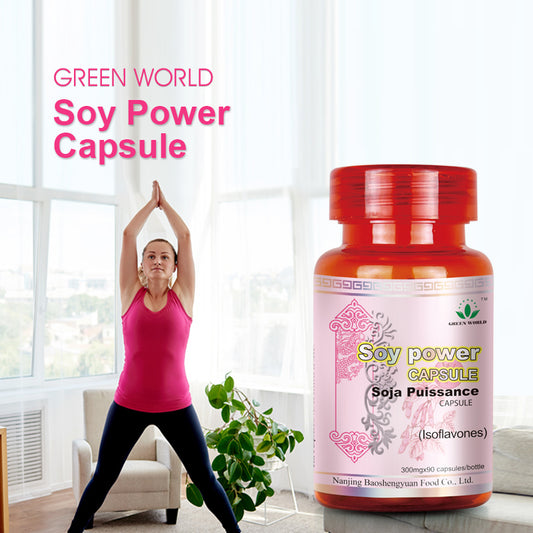 Soy Power Green World Capsule : Regulate Female Hormone and Ovarian Dysfunction - Green World herbal health  Products 