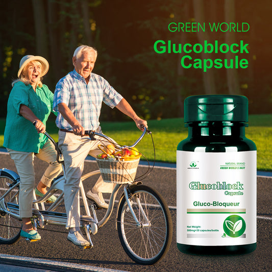 Glucoblock | Diasure Green world Capsule: Regulates Blood Sugar Level - Green World herbal health  Products 