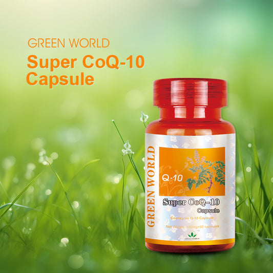 Super Co-Q10 Green World Capsule: Helpful With Cardiovascular Diseases - Green World herbal health  Products 