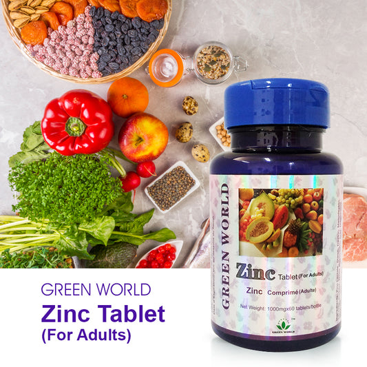 zinc tablets Green World : Enhance Stamina, Promote healing and Fertility - Green World herbal health  Products 