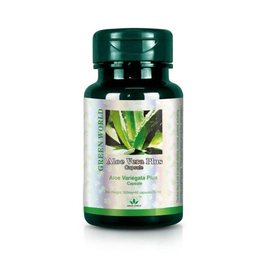 Aloe vera Green world Capsules : For Constipation, Obesity, and Anti-Aging | Green World health products