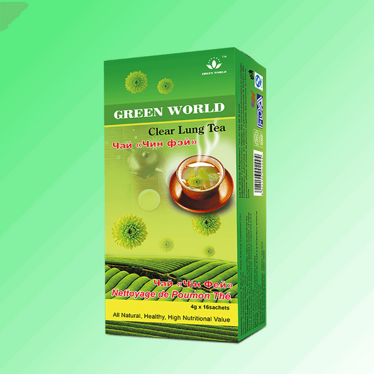 Clear Lung Tea Green World: Relieves Cough And Asthma, Protect Lungs | Green World health products
