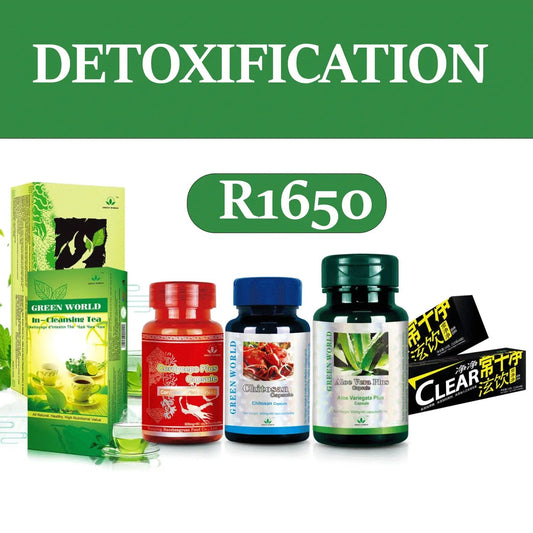 Detoxification Package: Get Rid Of The Body System Of Toxin green world health products