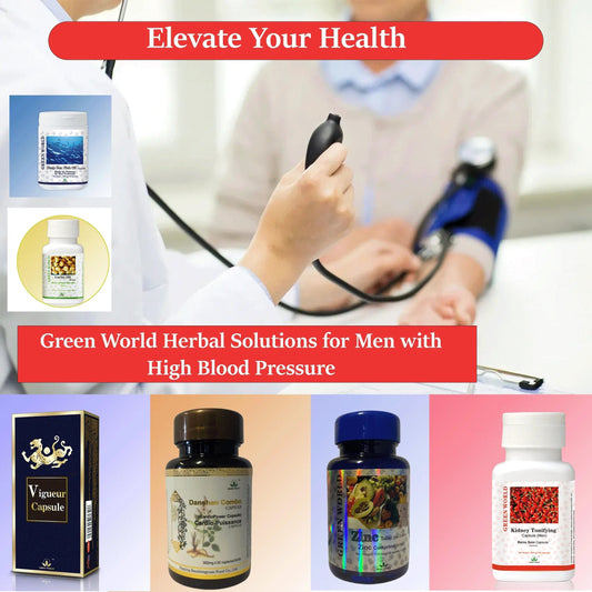 Unleash Vitality: Green World Herbal Solutions for Men with High Blood Pressure | Green World health products