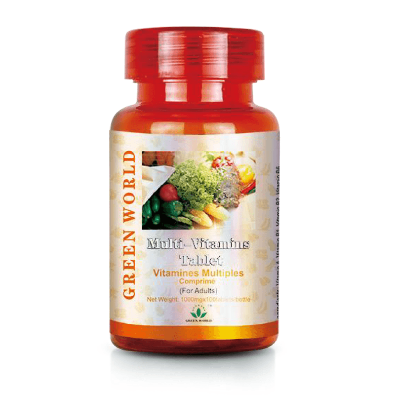 Multi-Vitamins Tablet Green World (for Adults): Supplement Daily Essential Vitamin | Green World health products