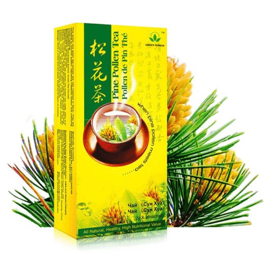 Pine Pollen Tea Green World : Alleviate Fatigue, Stabilize Emotions And Soothe Nerve | Green World health products